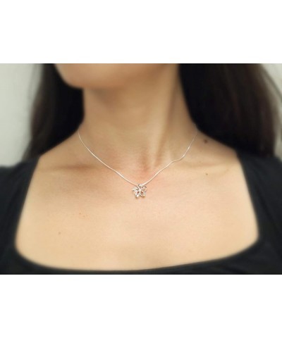 Sterling Silver 14mm Open Plumeria Pendant Necklace, 16+2" Extender 1. Sterling Silver $14.85 Necklaces