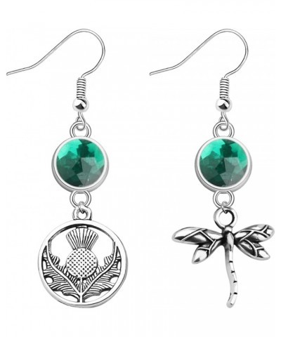 Scotland Thistle Dangle Earrings Outlander Earrings Thistle Flower Gifts Outlander Inspired Jewelry Gift for Outlander Fans s...