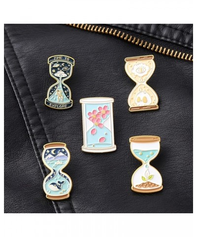 Cute Hourglass Brooch Pin, Funny Cartoon Letter Ghost Pin， Funky Versatile Backpack Accessories Gifts, Hourglass Brooch Pin f...