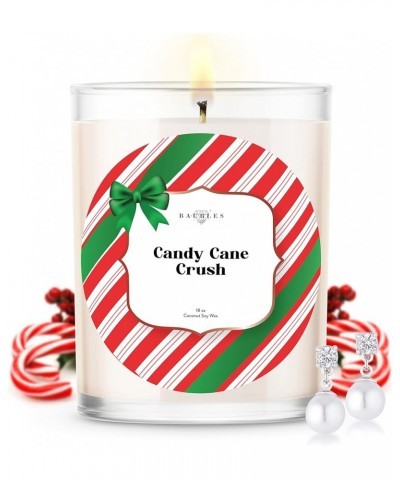 Christmas Winter Candles and Jewelry Earring Inside| Candy Cane Crush| Home Decor Gifts Candy Crush Earring $18.14 Earrings