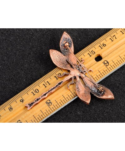 Copper Tone Pink Multicolored Crystal Rhinestone Dragonfly Brooch Pin Pink $10.00 Brooches & Pins