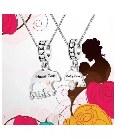 18 inch I Love You Heart Charm Birthday Mama Bear Matching Mother Daughter Pendant Necklace set for 2 $8.69 Necklaces