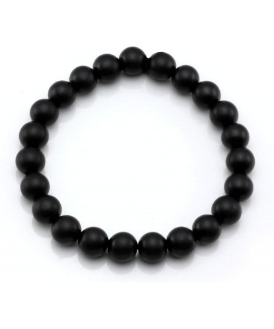 Jewelry Mens Womens Wood Beaded Stretch Bracelet - 8mm Black $7.64 Bracelets