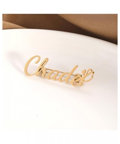 Classic Custom Name Stainless Steel Brooch Personalized Initial Nameplate Angel Pin steel $12.47 Brooches & Pins