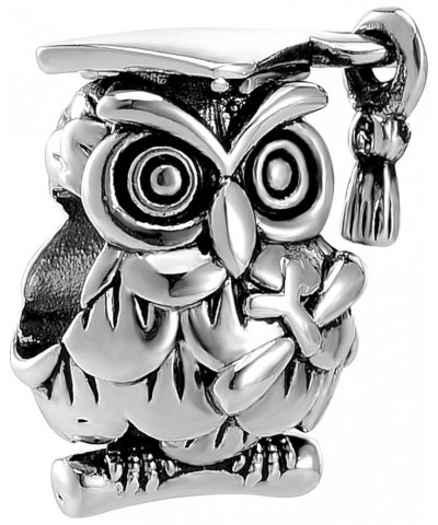 2022 Graduation Charm for Student Graduate Gifts Compatible With Pandora Charms Bracelets Graduation Owl $7.32 Bracelets