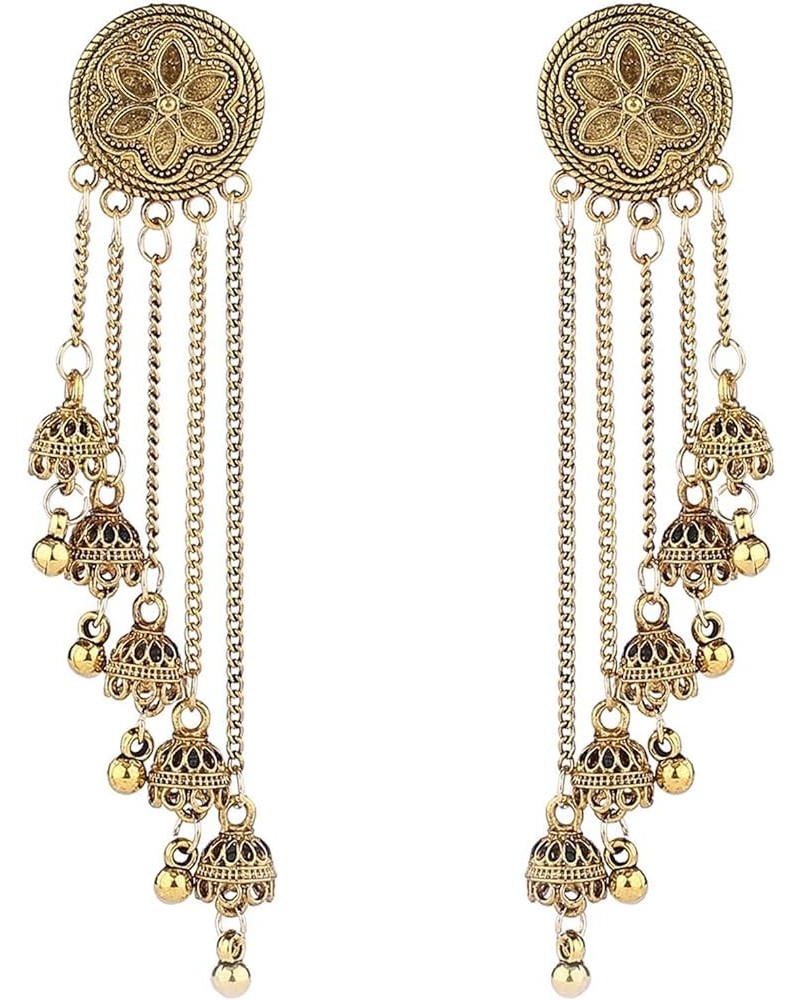 Indian Earrings for Women Jhumka Earrings Bell Drop Earring Vintage Ethnic Earrings Long Bell Dangle Earrings Tassel Bell Ear...