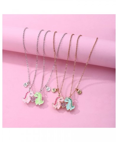 Butterfly Friendship Necklace for 2 girls Gold BFF Pendant Necklace For Women Silver Best Friend Forever Pink Long Distance B...