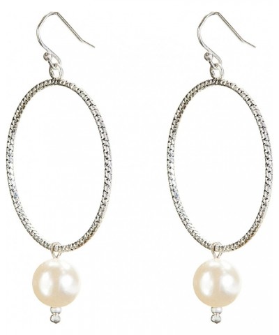 Charlie Paige Pearl Drop Dangle Earrings | Whie Glass Pearl Earrings for Women | Hypoallergenic | Statement Earrings $8.69 Ea...