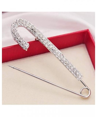 Gold Silver Big Safety Pin Brooch for Sweater Shawl Clips Jewelry Collar Brooch Pin for Women Girl Silver $7.27 Brooches & Pins