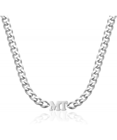 Dascus Initial Choker Necklace For Women Gold Personalized 8mm Cuban Chain Christmas Gifts Silver $13.82 Necklaces