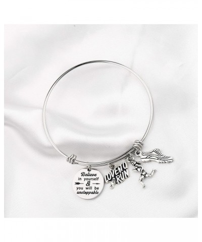 Runner Gifts Marathon Gift Runner Keychain Marathon Jewelry Running Gifts Running Bracelet $10.19 Pendants