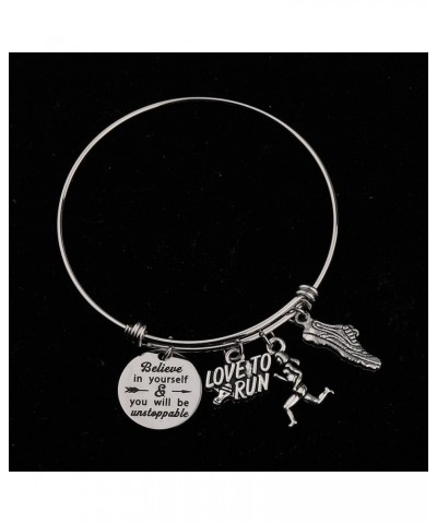 Runner Gifts Marathon Gift Runner Keychain Marathon Jewelry Running Gifts Running Bracelet $10.19 Pendants