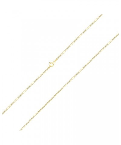 10k Yellow Gold Solid 2mm Anchor Mariner Link Chain Pendant Necklace, Womens Mens Jewelry 16" 18" 20" 22" 24" 26 16 $54.60 Ne...