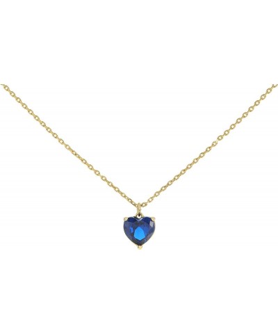 My Love Pendant Necklace One Size Sapphire $32.24 Necklaces