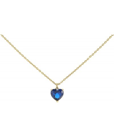 My Love Pendant Necklace One Size Sapphire $32.24 Necklaces