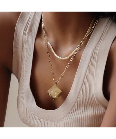 Edie Gold Snake Chain Necklace - 14K Real Gold Plated Hypoallergenic Shower-safe Jewelry $42.40 Necklaces