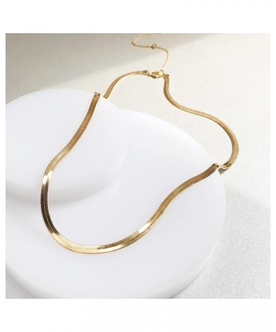 Edie Gold Snake Chain Necklace - 14K Real Gold Plated Hypoallergenic Shower-safe Jewelry $42.40 Necklaces