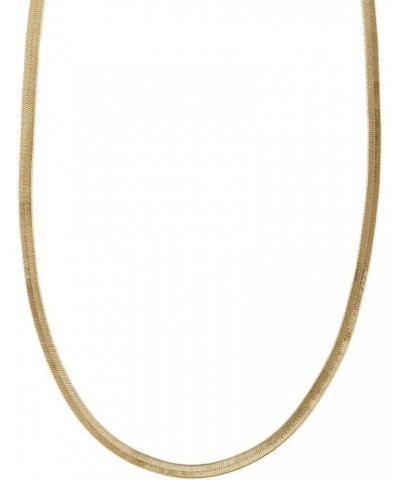 Edie Gold Snake Chain Necklace - 14K Real Gold Plated Hypoallergenic Shower-safe Jewelry $42.40 Necklaces