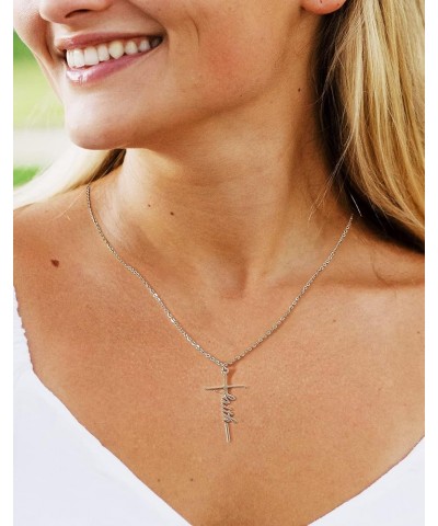 Faith Cross Necklace for Women Religious Gifts for Women Christian Jewelry Gifts for Women 02-Blessed $11.59 Necklaces