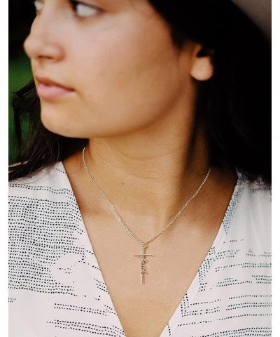 Faith Cross Necklace for Women Religious Gifts for Women Christian Jewelry Gifts for Women 02-Blessed $11.59 Necklaces