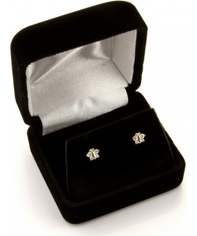 14k Yellow OR White Gold Owl Stud Earrings with Screw Back White Gold $40.50 Earrings