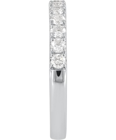 0.75 Carat Half Eternity Round Diamond Wedding Eternity Anniversary Band for Women 18K White Gold $237.91 Rings