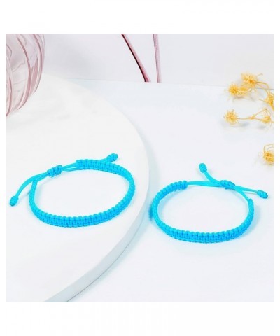 2Pcs Mother Daughter Rope Bracelet, Mom and Me Braided Rope Bracelet, Mom Girl Women Gift Bracelet blue $10.07 Bracelets