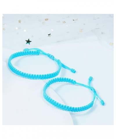 2Pcs Mother Daughter Rope Bracelet, Mom and Me Braided Rope Bracelet, Mom Girl Women Gift Bracelet blue $10.07 Bracelets