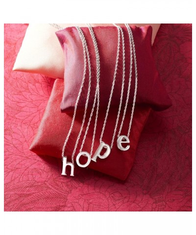 Sterling Silver Lowercase Initial Necklace 18-inch (R) $33.92 Necklaces