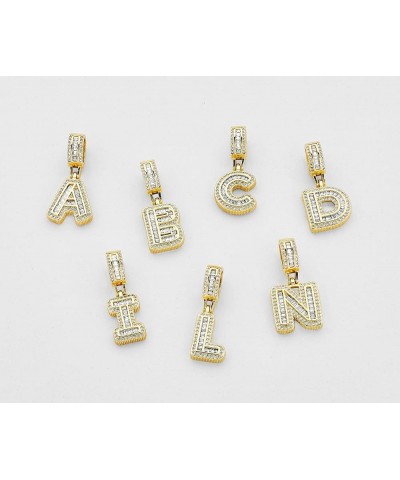 14K Gold Plated Diamond Initials Necklaces, Alphabet Pendant Letter A to Z Necklaces for Women with Gift Box | Adjustable Cha...