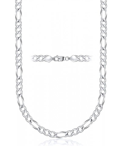 925 Sterling Silver Figaro Chain Necklace - 3.0MM-10.5MM - Made in Italy - Lobster Claw 22 Inches 5MM $15.08 Necklaces