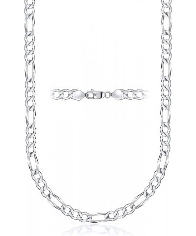 925 Sterling Silver Figaro Chain Necklace - 3.0MM-10.5MM - Made in Italy - Lobster Claw 22 Inches 5MM $15.08 Necklaces