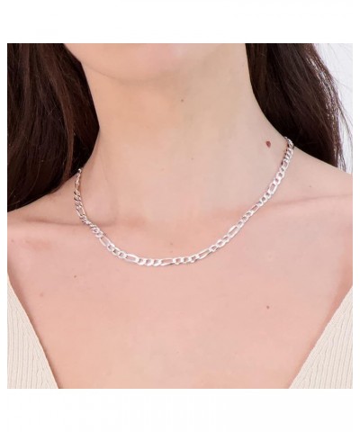 925 Sterling Silver Figaro Chain Necklace - 3.0MM-10.5MM - Made in Italy - Lobster Claw 22 Inches 5MM $15.08 Necklaces