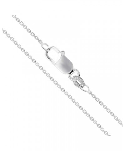 CHOOSE YOUR CLASP Sterling Silver 1.2mm Cable Chain Necklace 20.0 Inches Lobster Clasp $14.49 Necklaces