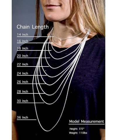 CHOOSE YOUR CLASP Sterling Silver 1.2mm Cable Chain Necklace 20.0 Inches Lobster Clasp $14.49 Necklaces