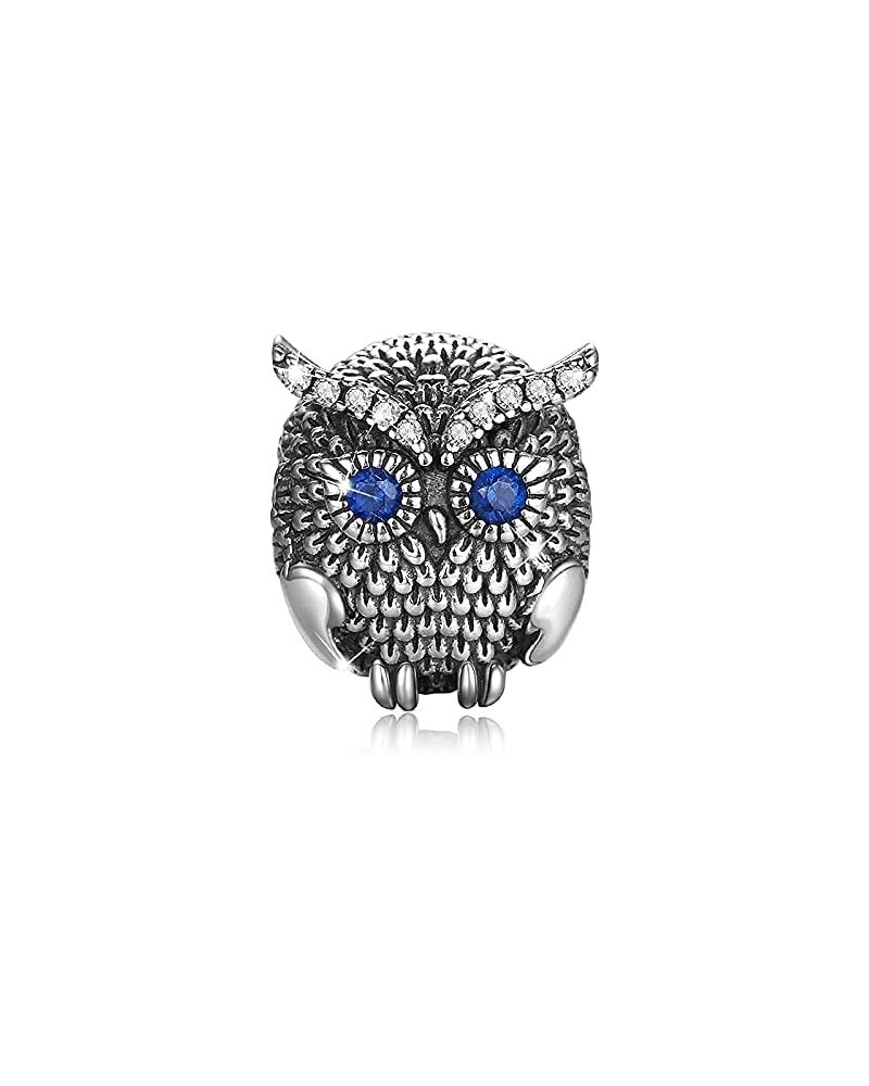 Retro Owl Charms 925 Sterling Silver Wise Guardian Bead for Bracelets $11.21 Bracelets