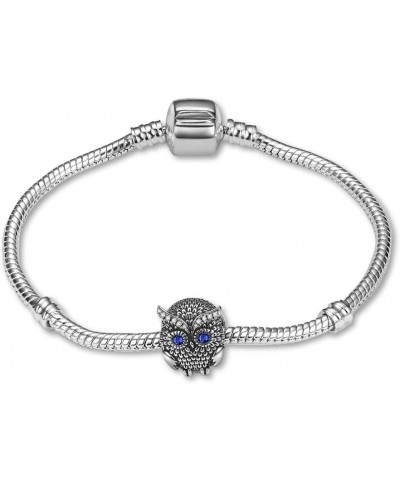 Retro Owl Charms 925 Sterling Silver Wise Guardian Bead for Bracelets $11.21 Bracelets