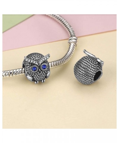 Retro Owl Charms 925 Sterling Silver Wise Guardian Bead for Bracelets $11.21 Bracelets