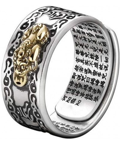 FENG SHUI PIXIU MANI MANTRA PROTECTION WEALTH RING QUALITY BEST - Feng Shui Amulet Wealth Lucky Open Adjustable Ring Buddhist...