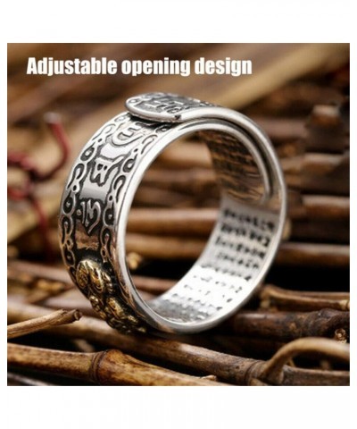 FENG SHUI PIXIU MANI MANTRA PROTECTION WEALTH RING QUALITY BEST - Feng Shui Amulet Wealth Lucky Open Adjustable Ring Buddhist...