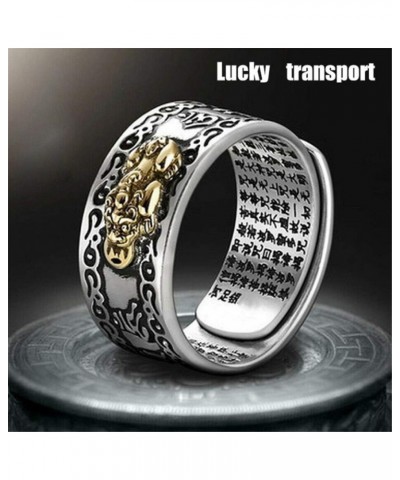 FENG SHUI PIXIU MANI MANTRA PROTECTION WEALTH RING QUALITY BEST - Feng Shui Amulet Wealth Lucky Open Adjustable Ring Buddhist...