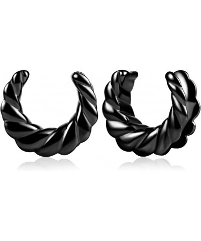 2PCS Cool Spiral Saddle Ear Plugs Tunnels Gauges Hypoallergenic 316 Stainless Steel Earrings Expanders Stretchers Piercing Bo...