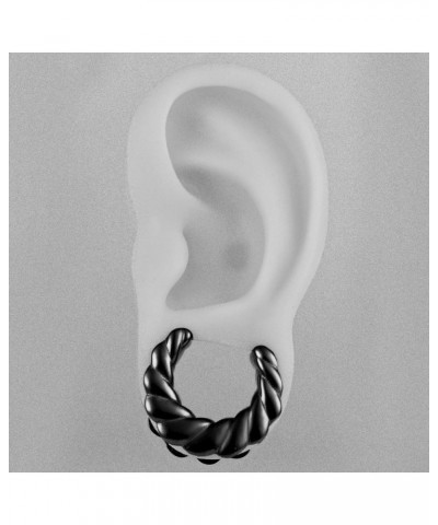 2PCS Cool Spiral Saddle Ear Plugs Tunnels Gauges Hypoallergenic 316 Stainless Steel Earrings Expanders Stretchers Piercing Bo...