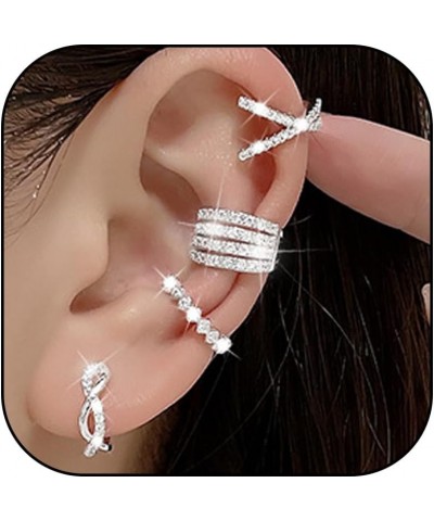 Ear Cuffs Non Piercing Cubic Zirconia Ear Cuff Earrings for Women Trendy Gold Clip on Earrings for Teen Girl Gifts Trendy Stu...