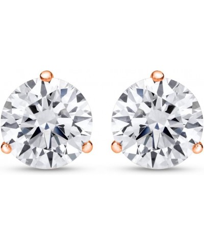 3/4-5 IGI Certified LAB-GROWN Round Cut Diamond Earrings 3 Prong Push Back Ultra Premium Collection (H-I COLOR, VS1-VS2 CLARI...