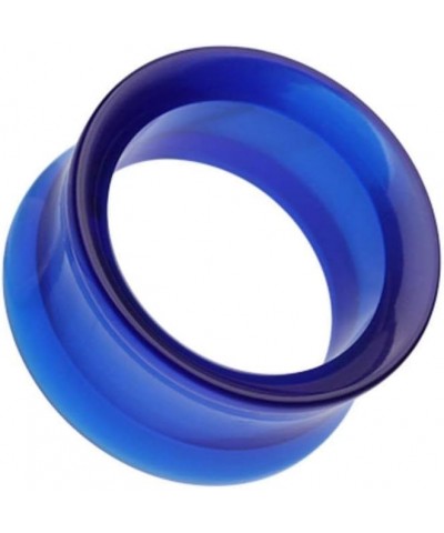 Basic Acrylic Double Flared Ear Gauge Tunnel Plug 3/4" (19mm), Blue $11.20 Body Jewelry