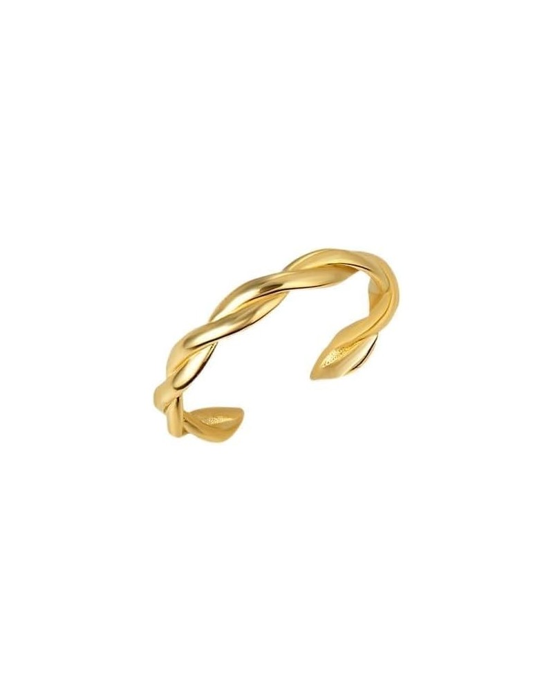 10K Yellow, White, or Rose Gold 2.5mm Rope Twist Adjustable Toe Ring for Ladies - Choice of Metal 10K Yellow Gold $51.99 Body...