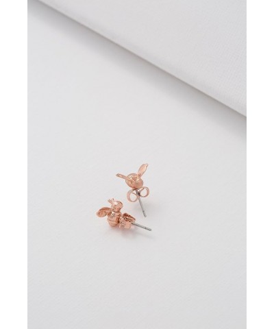 London Beelii Double Bee Stud Earrings for Women Rose Gold Tone $27.00 Earrings