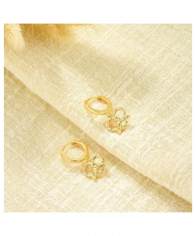 14K Gold Plated Huggie Hoop Earrings for Women Cute Small Spikes Evil Eye Rainbow Huggie Hoops Jewelry Gift Combine love $9.6...