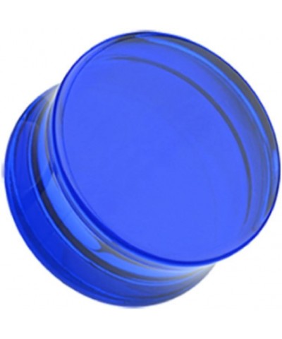 Basic Acrylic Double Flared Ear Gauge Plug (Sold by Pair) 9/16", Blue $8.50 Body Jewelry